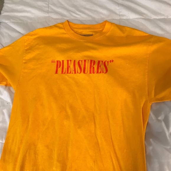 Mustard Yellow Pleasures T Shirt 